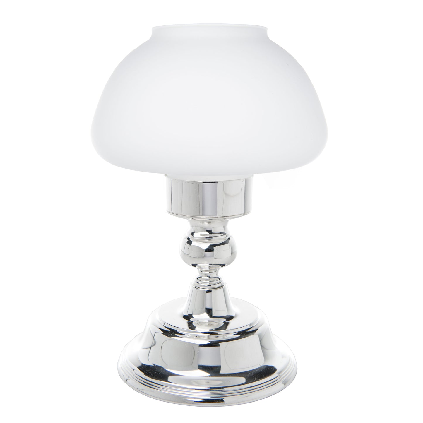 Mushroom Glass Candle Lamp Nickel (Each)