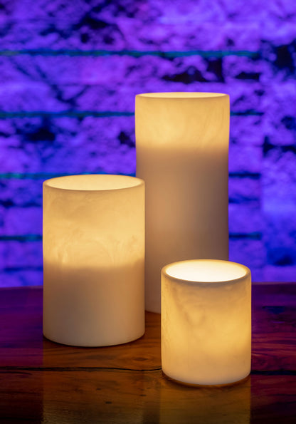 Textured Resin Candle Holder Case of 6